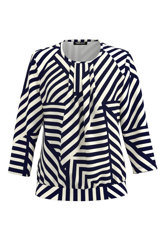 Frank Walder Blusenshirt  3/4 *rmel blue Print NOS725423