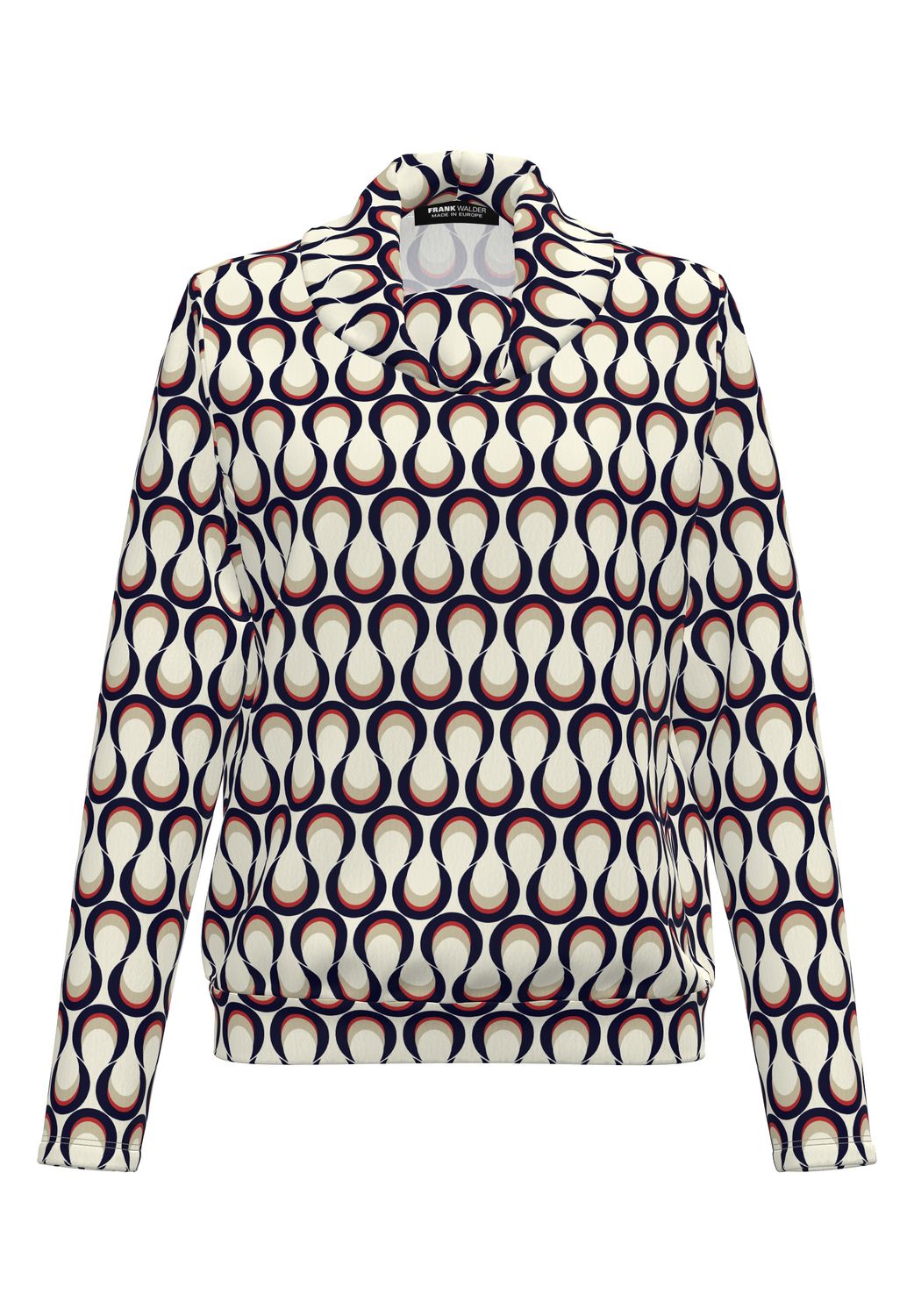 Frank Walder Shirt 1/1 *rmel red Print NOS725409