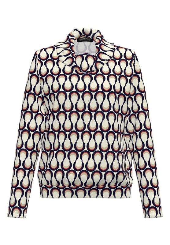 Frank Walder Shirt 1/1 *rmel red Print NOS725409