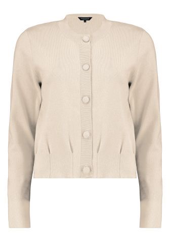 Bloomings Crew neck cardigan F/N 78% cotton/ 1 Moon mel SLK14-8768