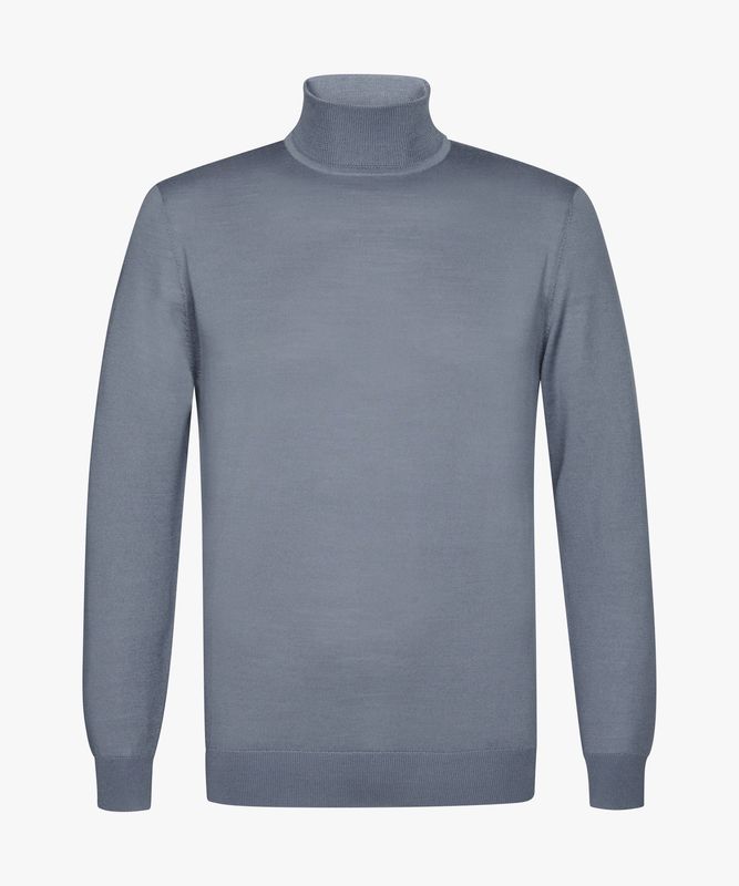 Profuomo PULLOVER MOCK NECK BLUE Blauw PPWJ30004I