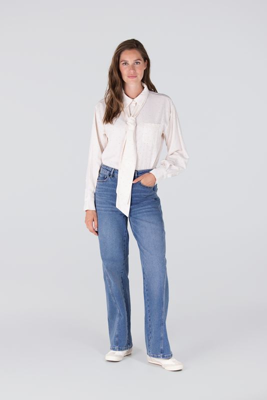 Jansen Amsterdam ESS BLOUSE SR 737 necktie 000010 - off white ESS W25