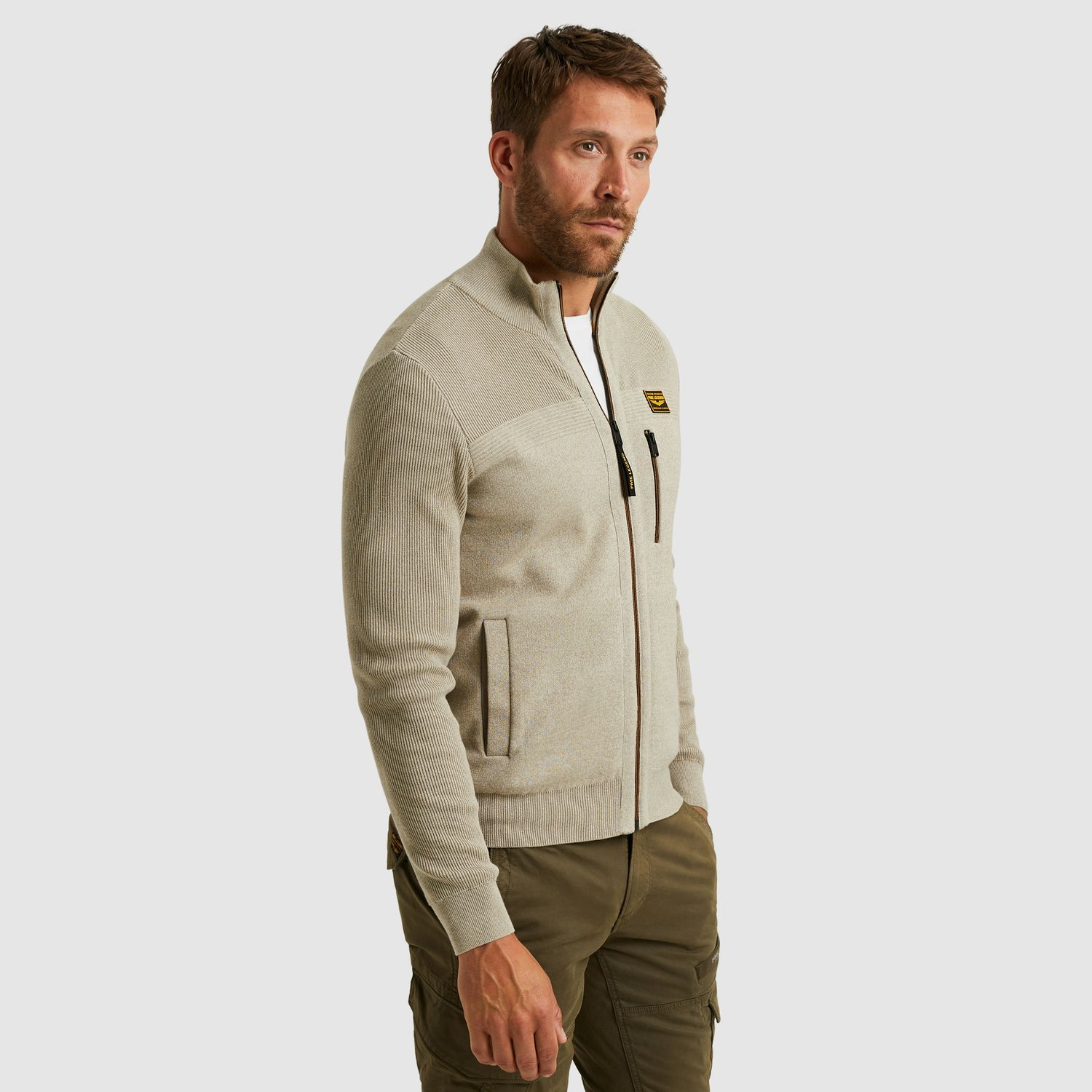 PME Legend Zip jacket cotton double face Seneca Rock PKC2509368