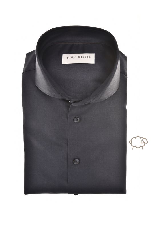 John Miller Shirts Plain:Overhemd Blauw 5142560