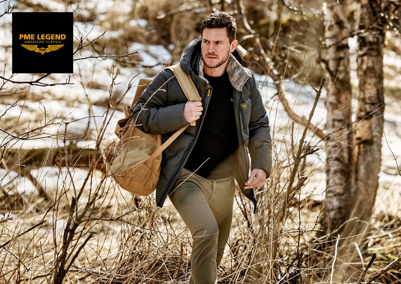 PME Legend Semi long jacket YETCRAFT Melange Gray Pinstripe PJA2508116