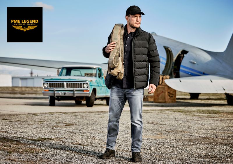 PME Legend Short jacket FREIGHTYET Perfor Str Jet Black PJA2508114