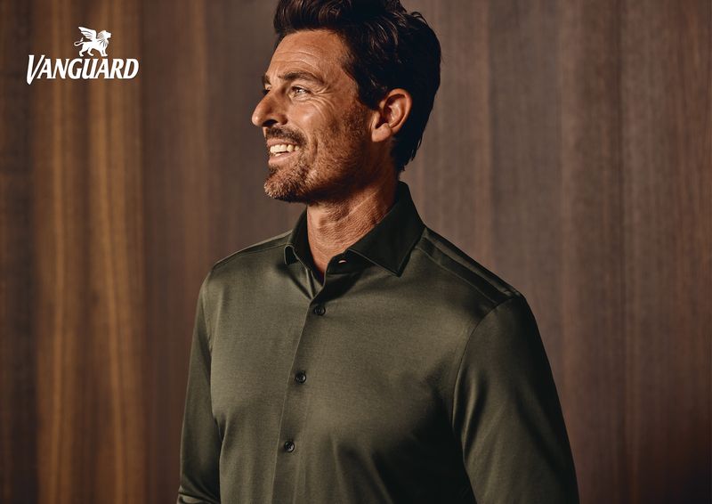 Vanguard LONG SLEEVE SHIRT Versatile Oxford Tea Leaf VSI2508207