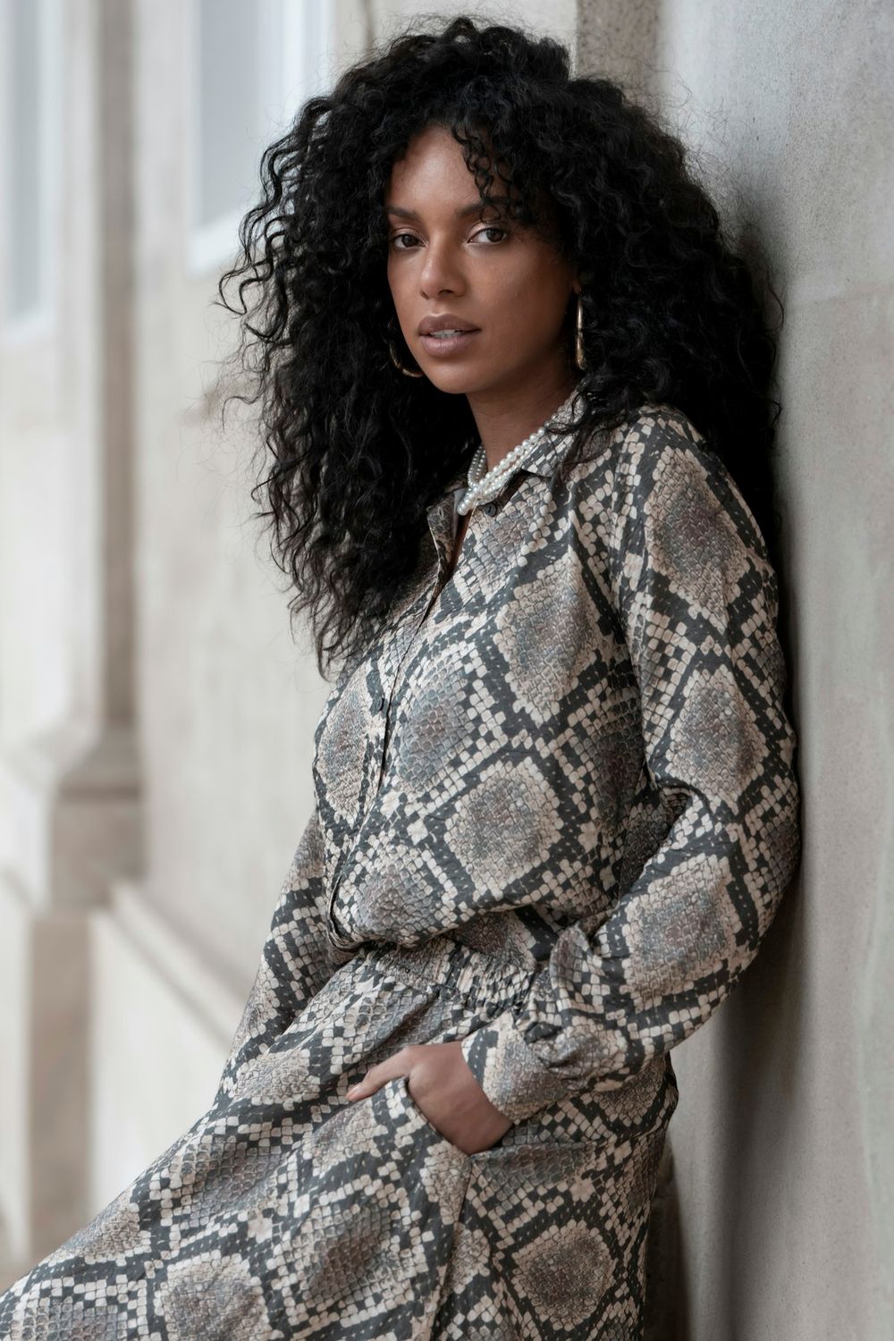 Geisha Blouse animal Zwart 53644-20