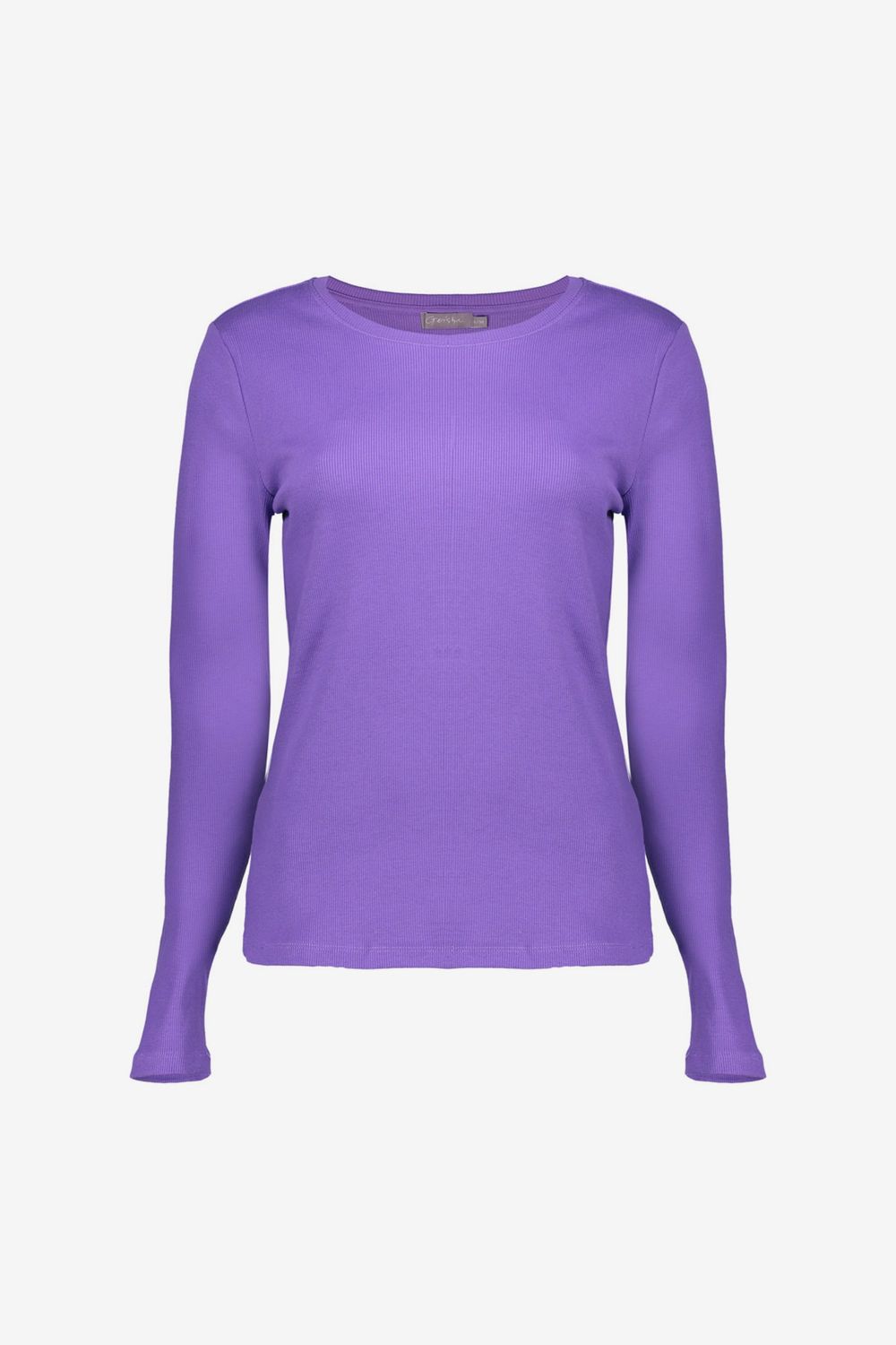 Geisha T-shirt rib round neck Paars 52603-41