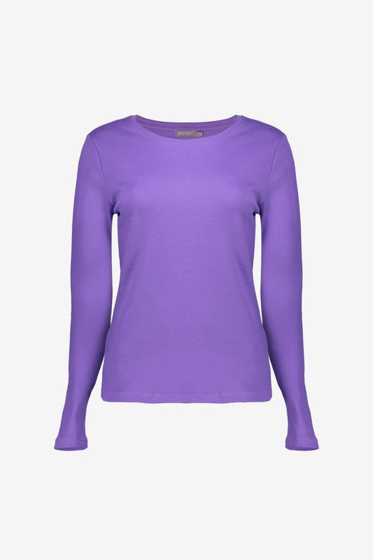 Geisha T-shirt rib round neck Paars 52603-41