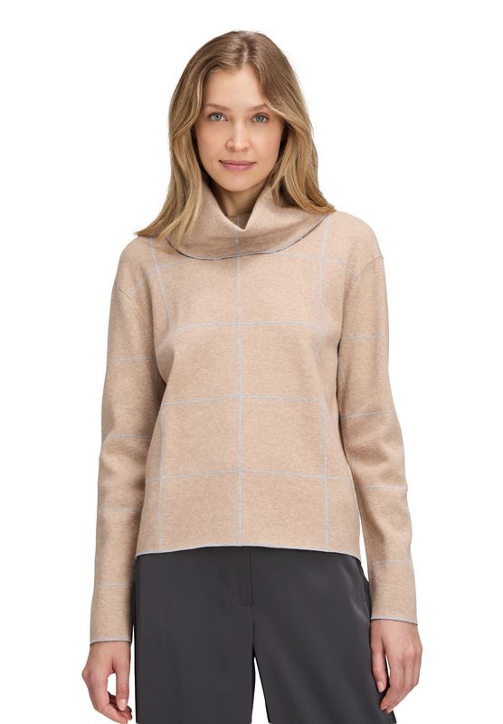 Betty Barclay Strickpullover Kurz 1/1 Arm Beige 53061588