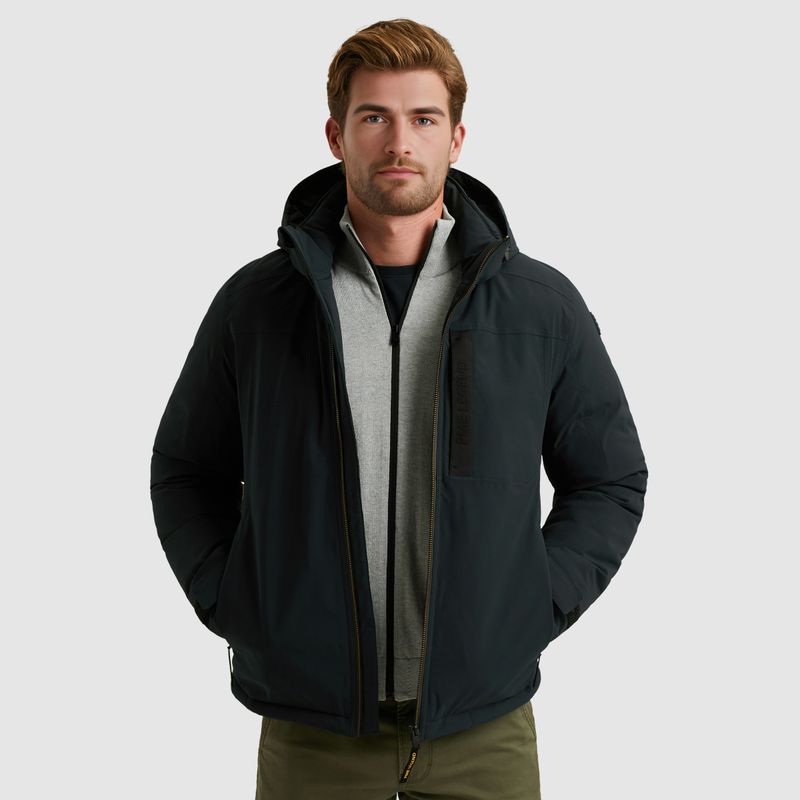 PME Legend Semi long jacket CREWCAT Ripper Blauw PJA2508111