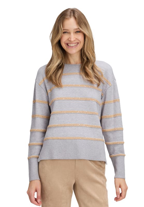 Betty Barclay Strickpullover Kurz 1/1 Arm Grijs 53051582