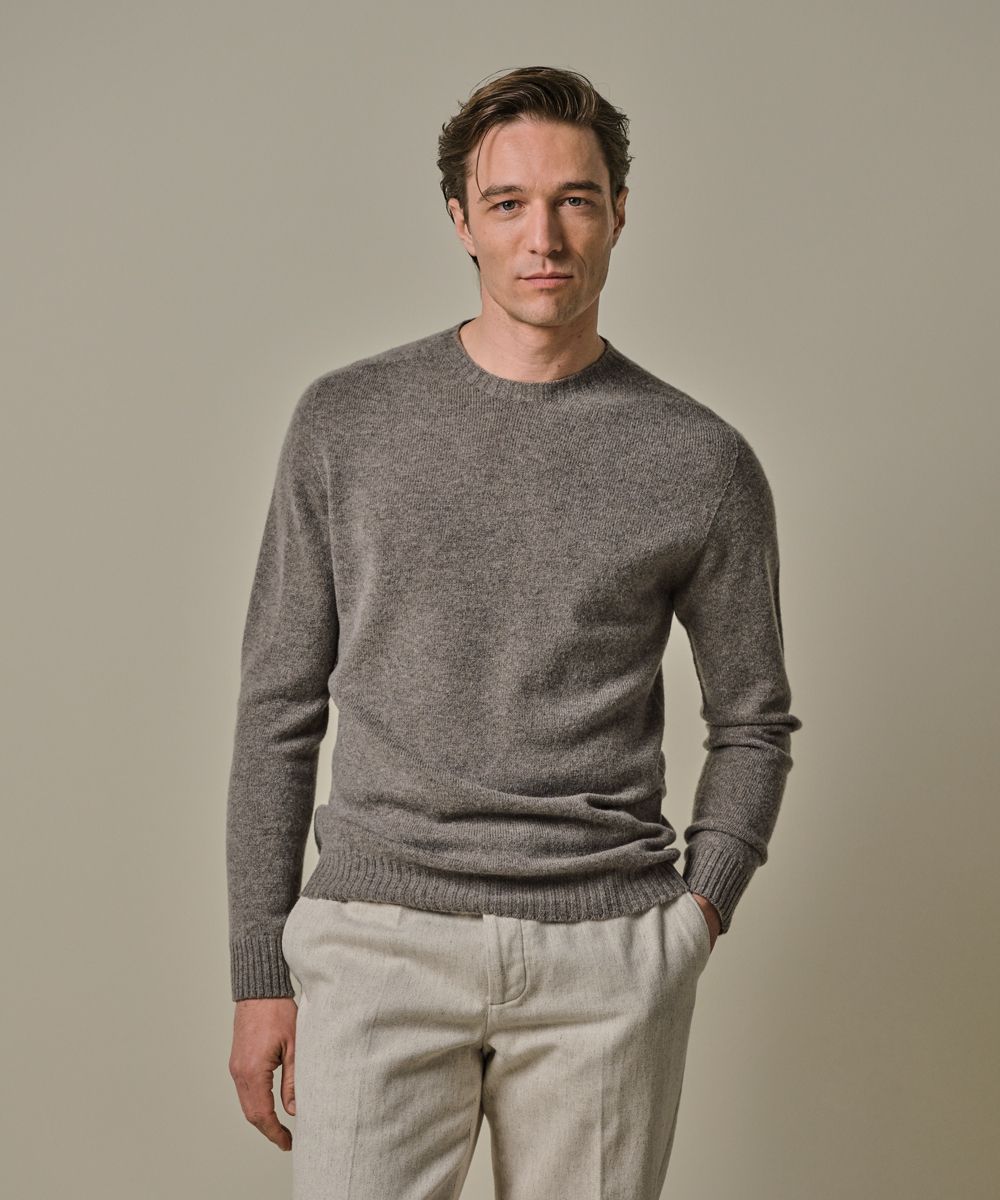 Profuomo PULLOVER CREW NECK L BROWN Light brown PPWJ30044A