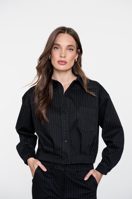 Geisha Jacket stripes Zwart 55721-20