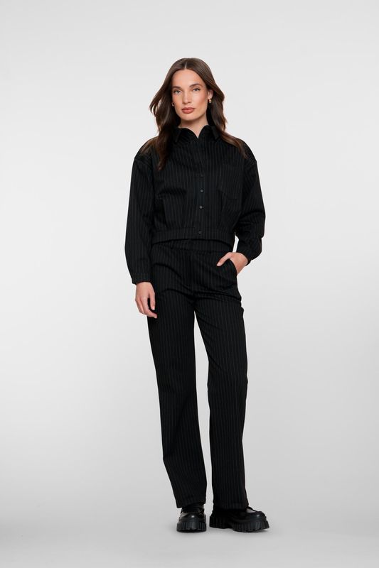 Geisha Pants stripe Zwart 51680-20