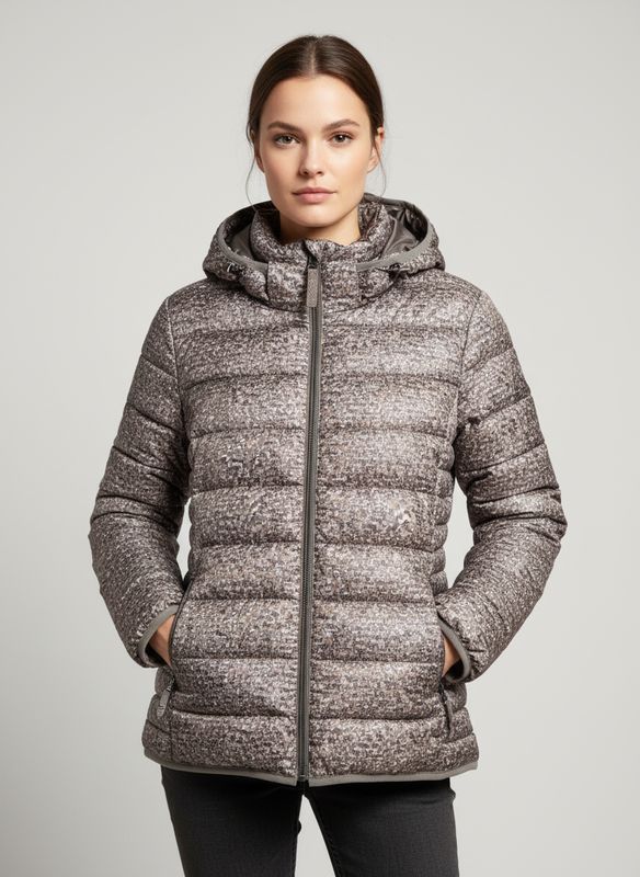 Model: Barbara Lebek Jacke Stepp z. wenden chocolate/beige 31180052