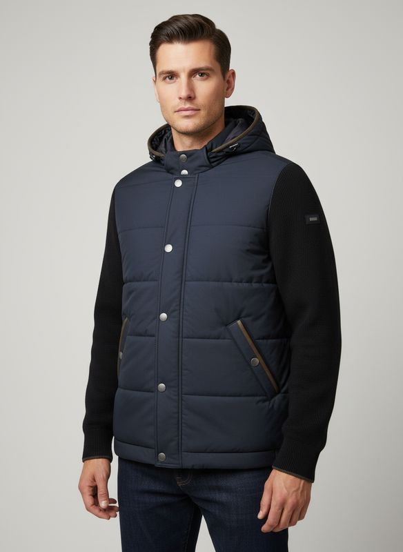 Bugatti HERREN STRICKJACKE Blauw 85559D 7600