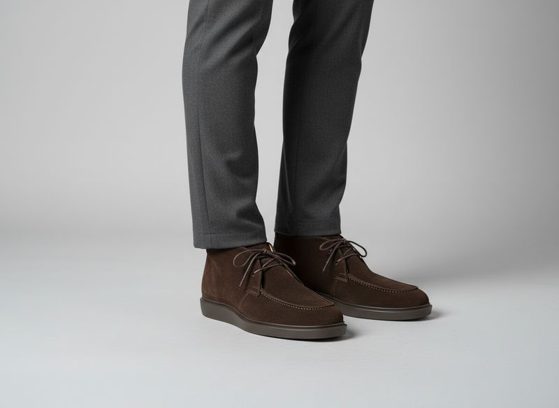 Melik Shoes Lantana Bruin suède 38531