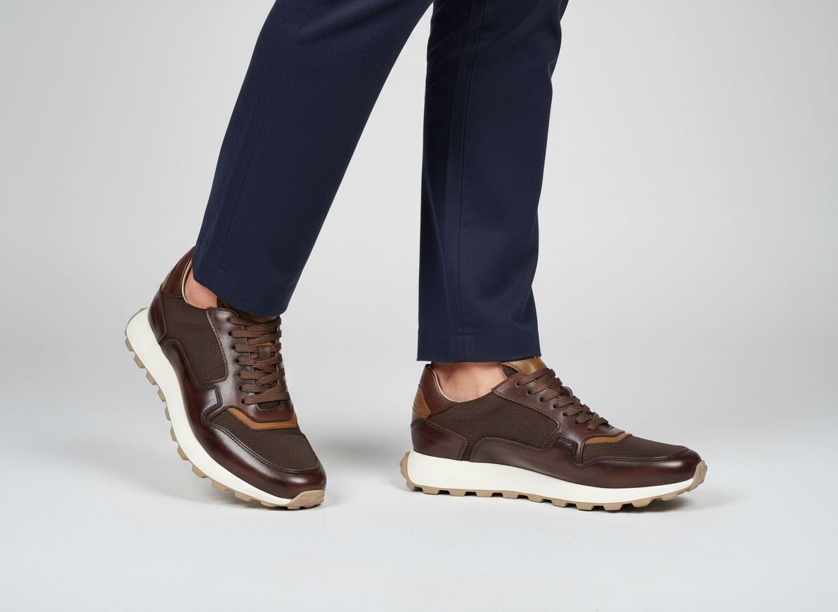 H32 Sneakers Nord Pas Donkerbruin leer 37480 02