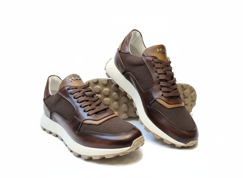 H32 Sneakers Nord Pas Donkerbruin leer 37480 02