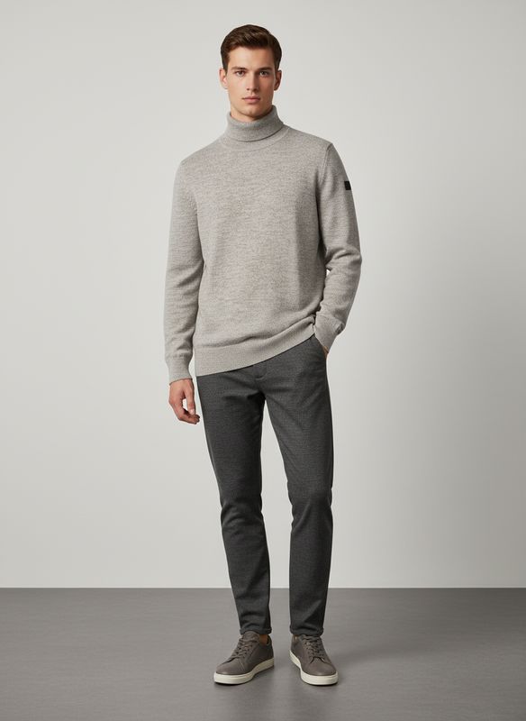 State of Art Pullover Col Plain kit:sepia 15125063