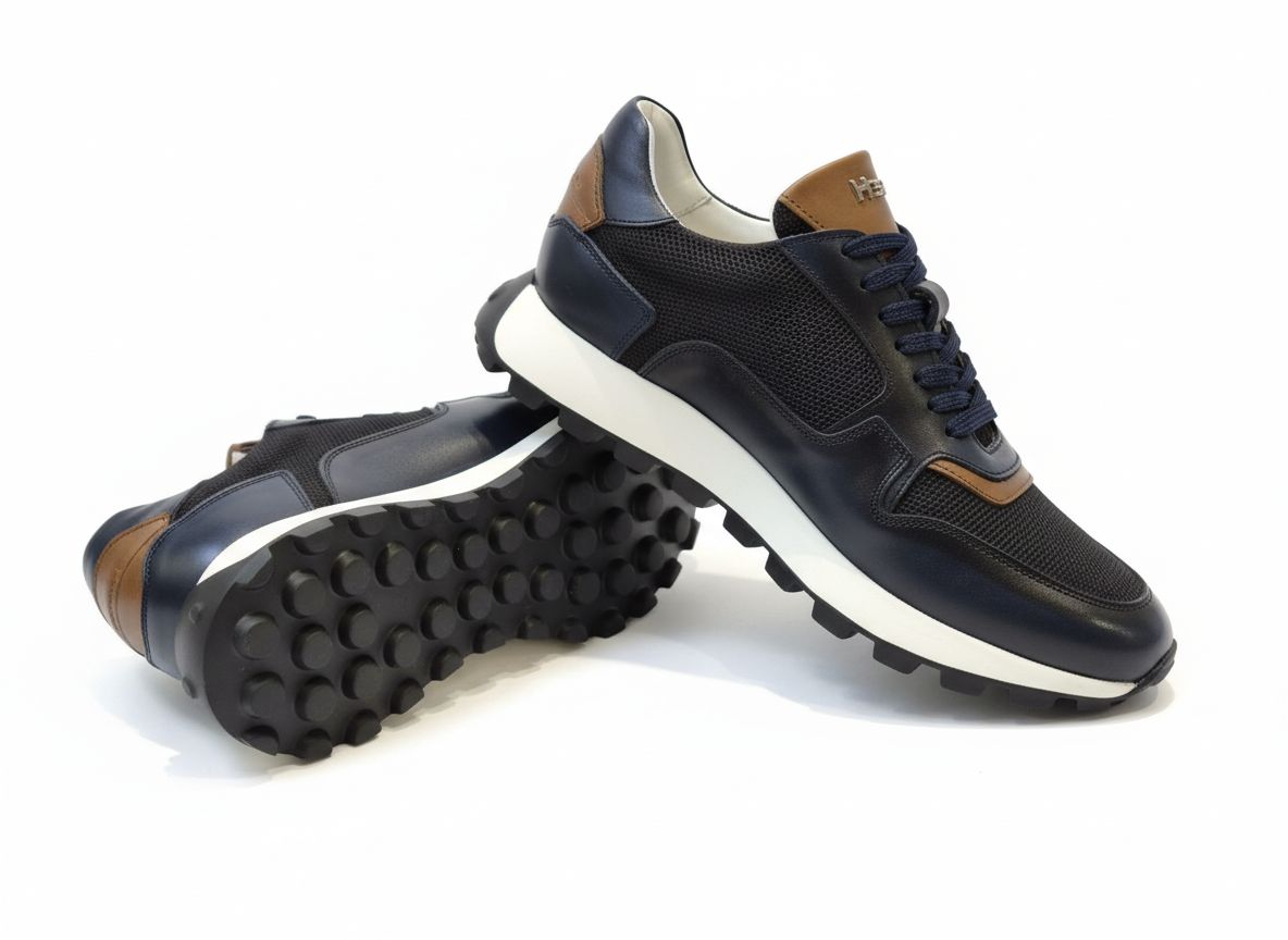 H32 Sneakers Nord Pas Donkerblauw leer 37480 02