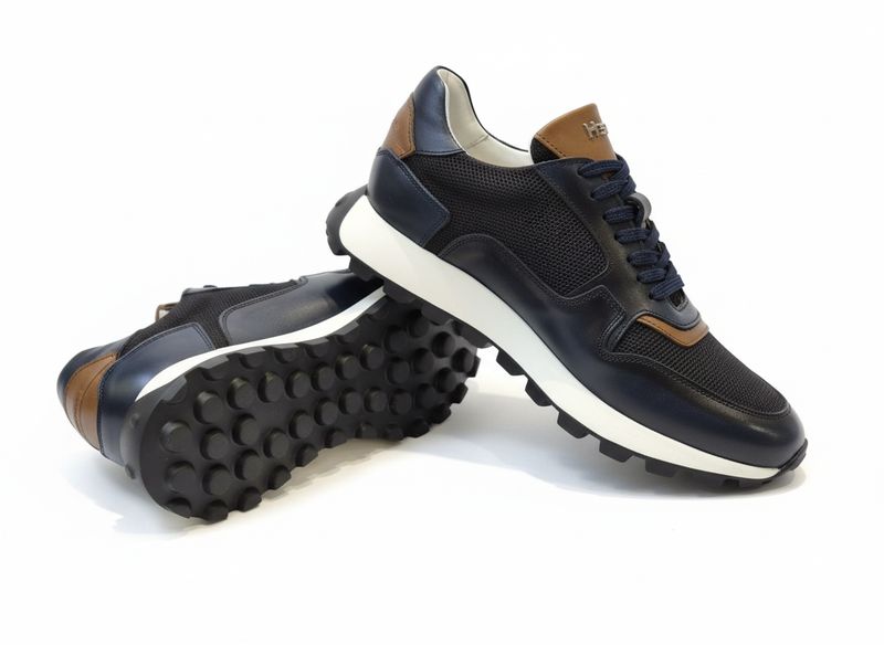 H32 Sneakers Nord Pas Donkerblauw leer 37480 02