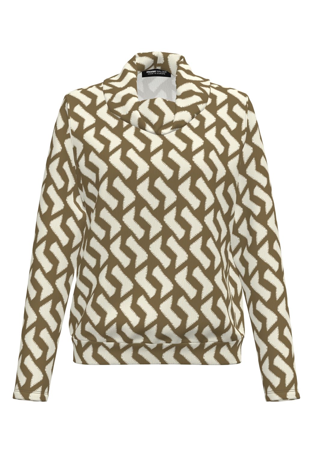 Frank Walder Shirt 1/1 *rmel grey Print NOS725409