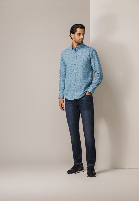 State of Art Shirt LS Print - Pop grijsblauw:wit 21425275