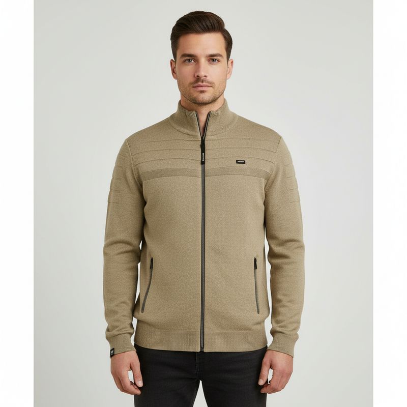 Vanguard Zip jacket cotton bonded mouline Lead Gray VKC2509374