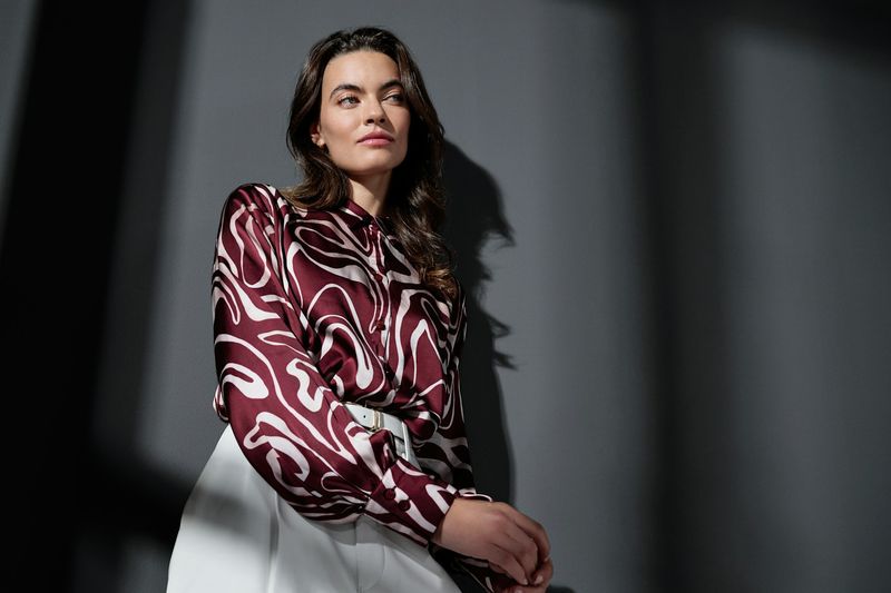 Desoto Luxury Lena waves burgundy 68395-2