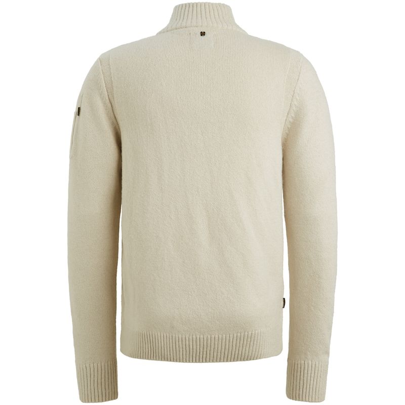 PME Legend Half zip collar soft blend Wit PKW2510314