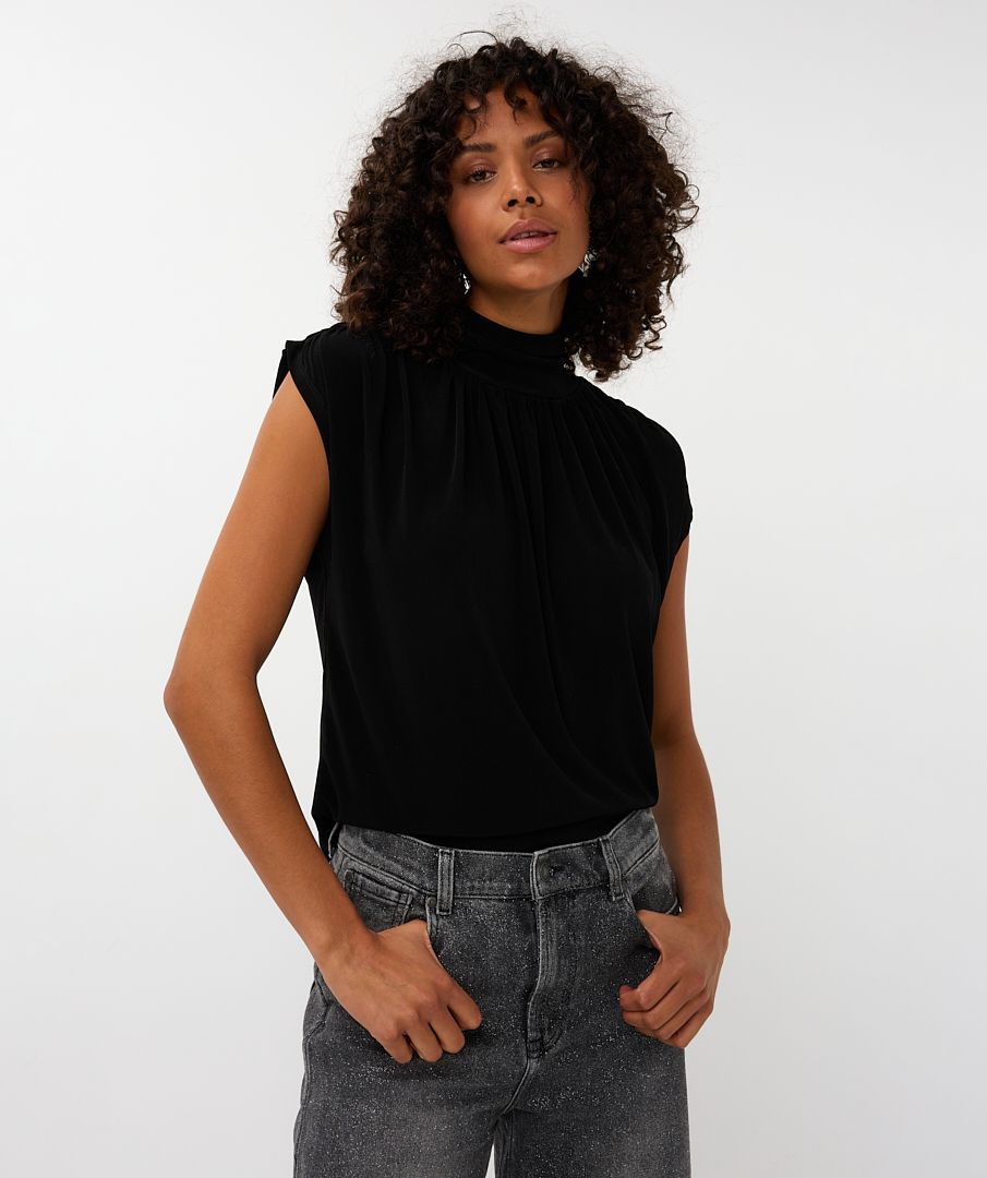 Esqualo Top col gathering Black W25.05708