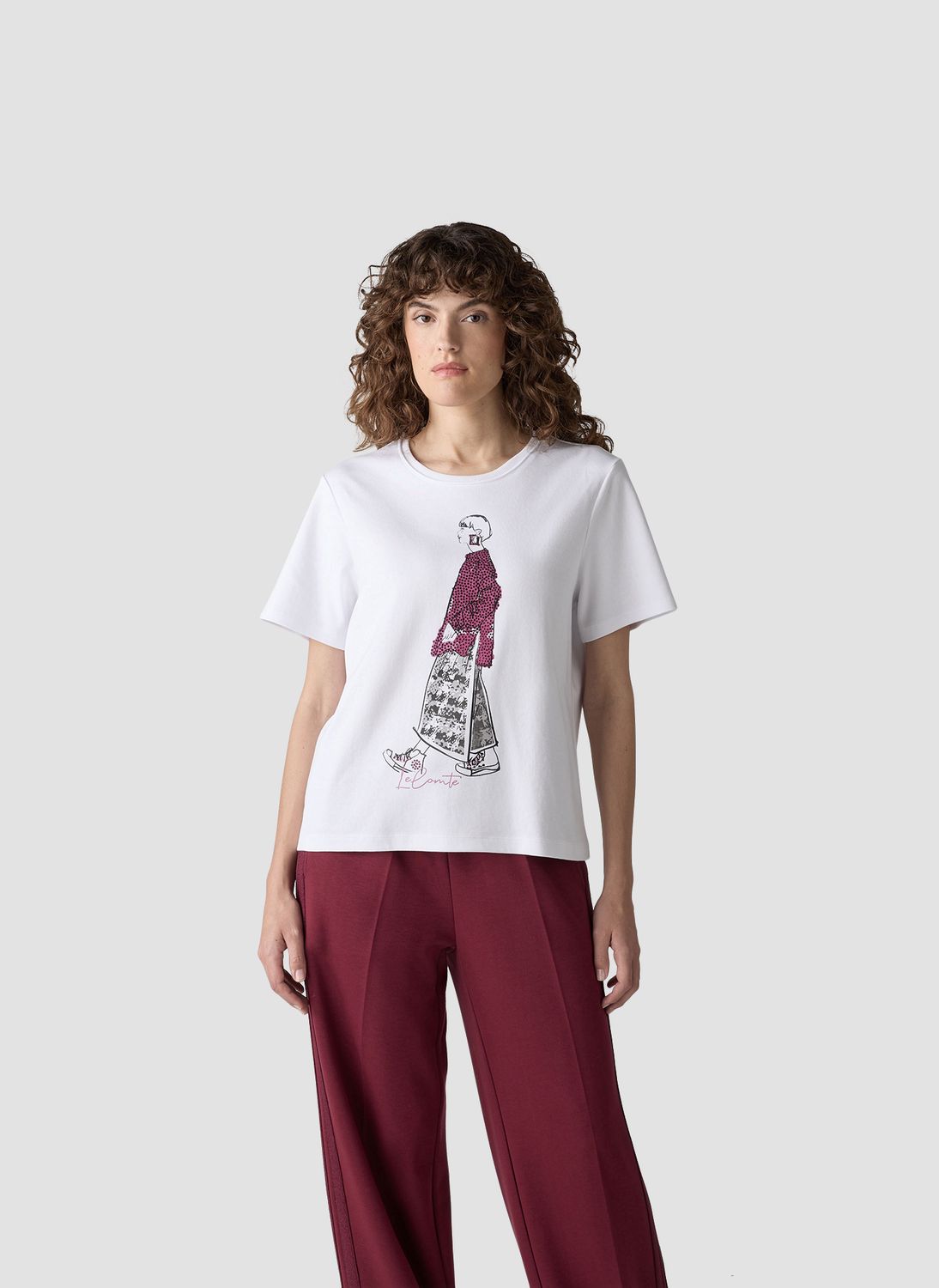 Le Comte T-Shirt Weiss 55-623303