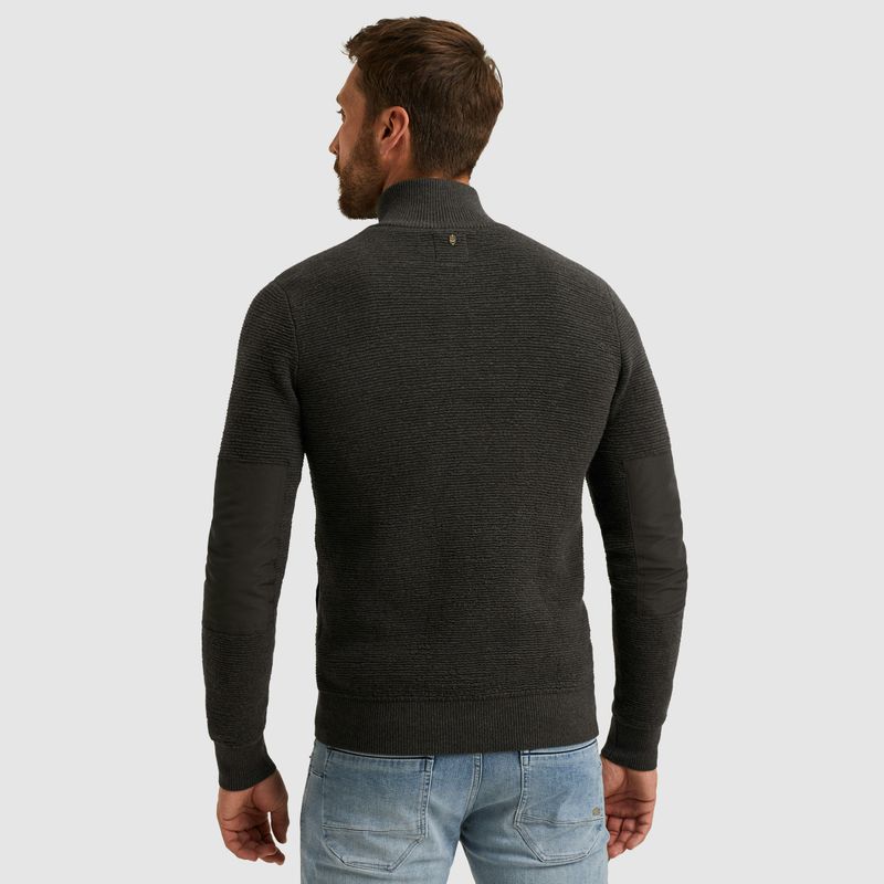 PME Legend Zip jacket texture yarn Dark Grey Melee PKC2510322