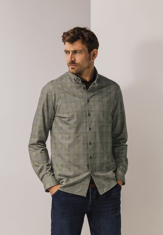 State of Art Shirt LS Checked donkerantraciet:kit 21525286