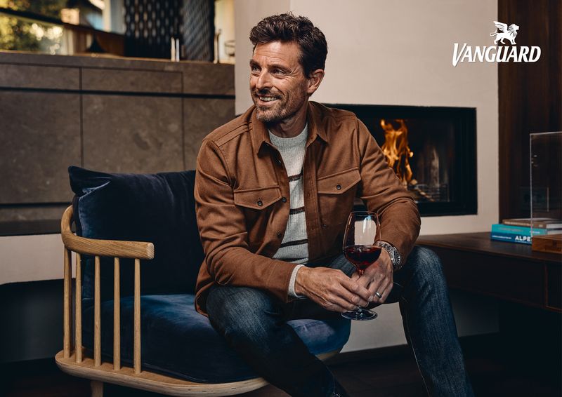 Vanguard LONG SLEEVE SHIRT Brushed Melange Cambridge Brown VSI2510255