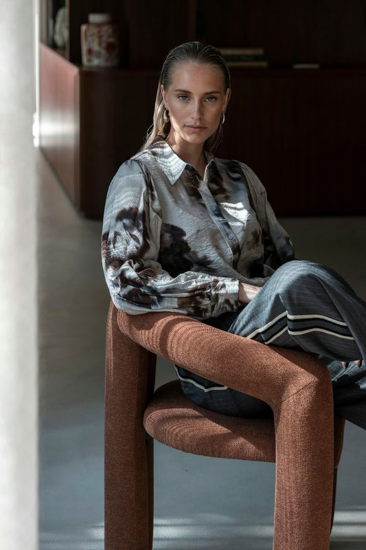 Geisha blouse Grijs 53936-20