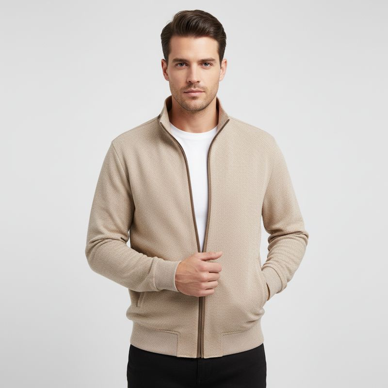Bugatti HERREN SWEATSHIRT Beige 85055D 8750