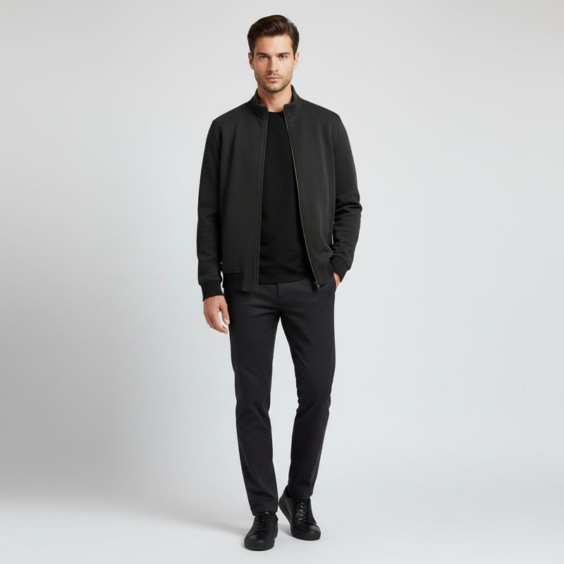 Bugatti HERREN SWEATSHIRT Bruin 85055D 8750