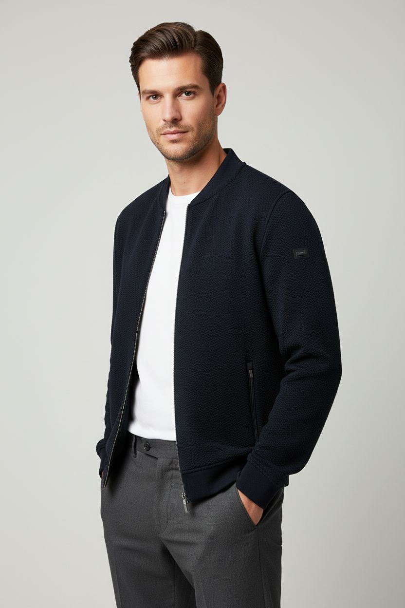 Bugatti HERREN SWEATSHIRT Blauw 85172D 8750