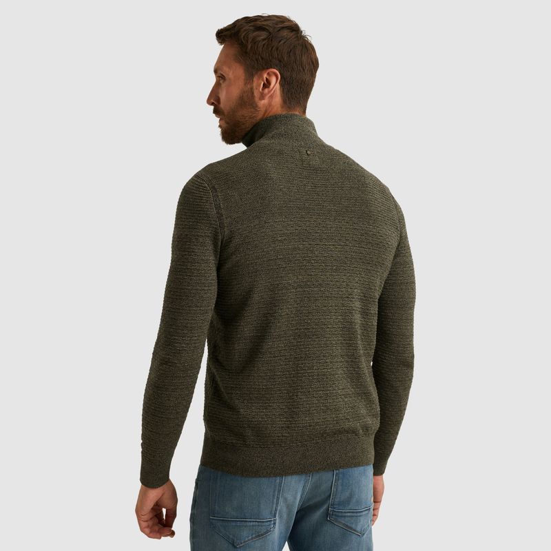 PME Legend Half zip collar cotton mouline (or Dusky Green PKW2510301