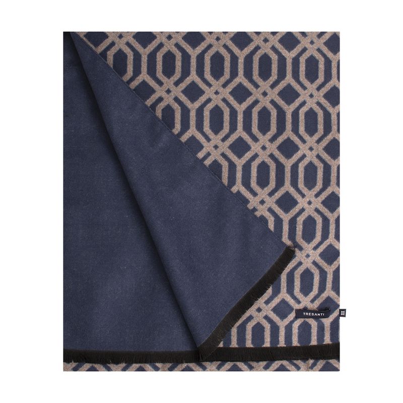 Tresanti FERDIANO | Overlap viscose scarf Navy TRSCJE233