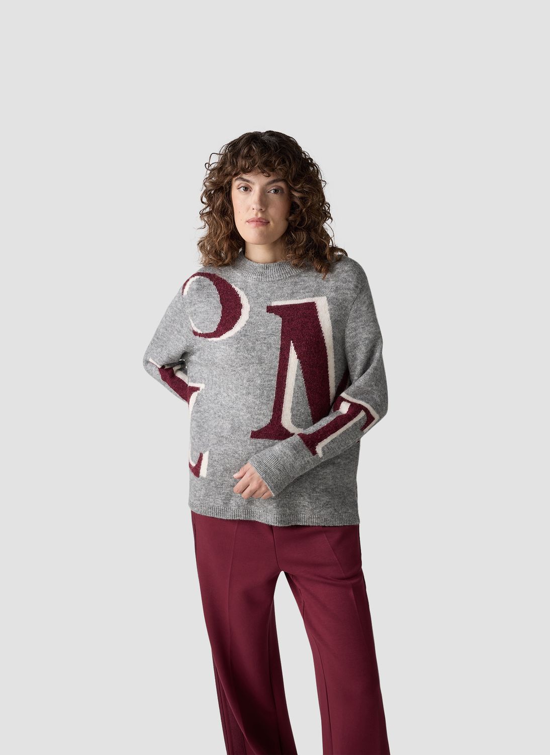Le Comte Pullover SteingrauMel 55-623605
