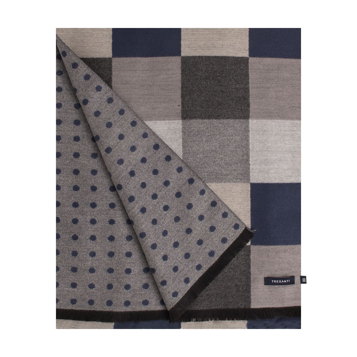 Tresanti STEVENS | Double face viscose scarf Anthracite TRSCJE126