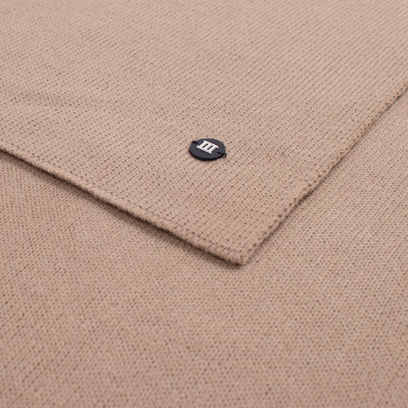 Tresanti SNOW | Fine knitted scarf with rubbe Light brown TRSCJE125