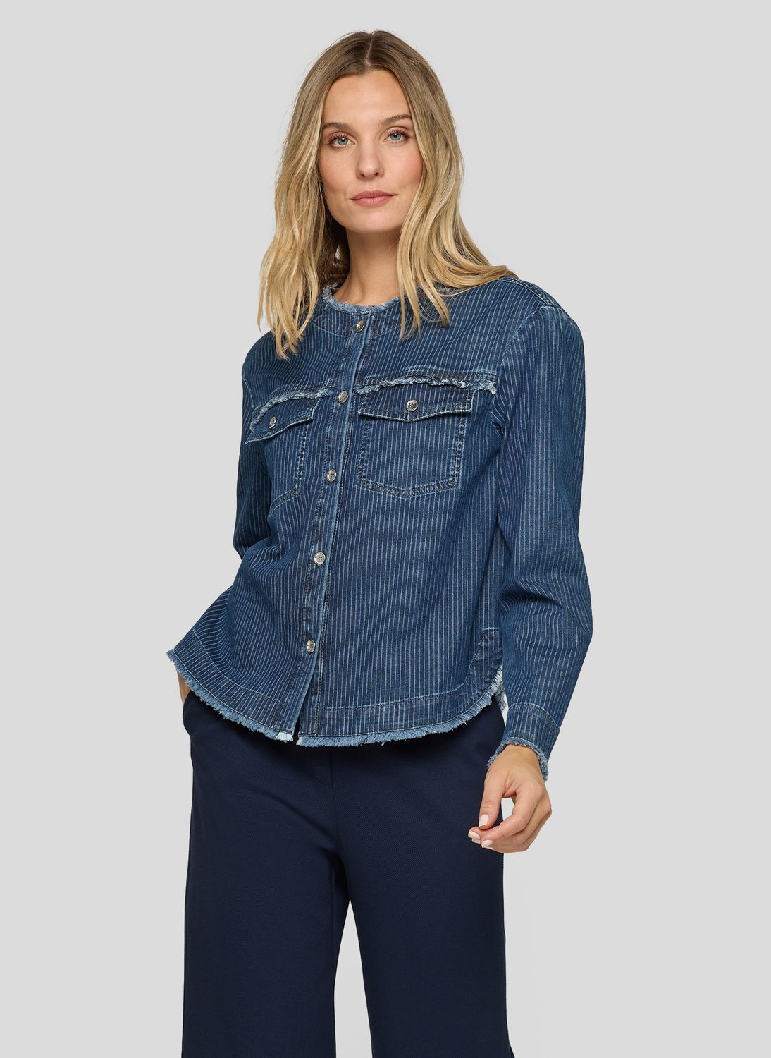 Thomas-Rabe-blouse-blue-stone-56-111103-stretch-katoen-Lendi