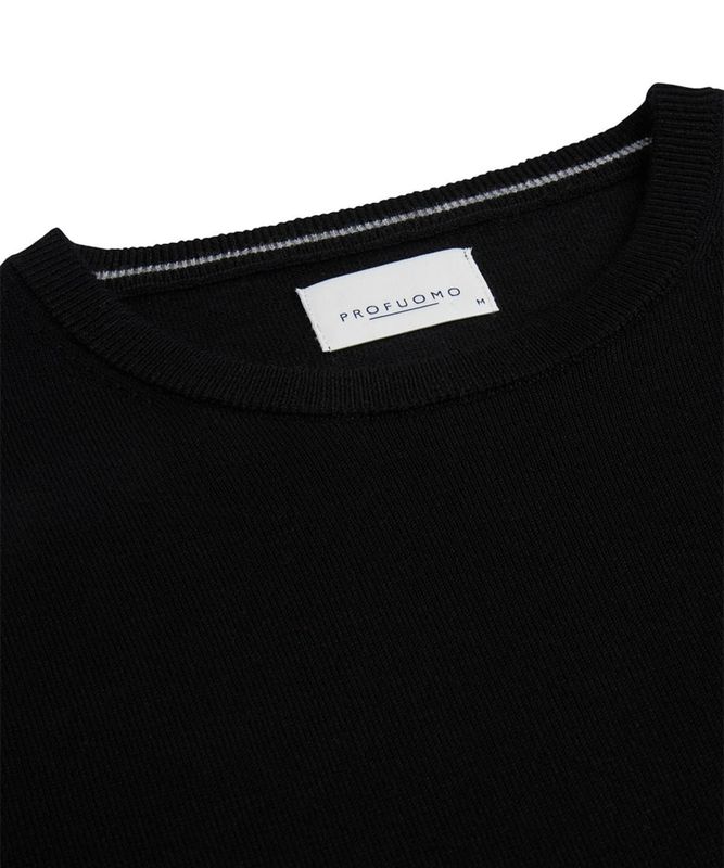 Profuomo PULLOVER CREW NECK BLACK Zwart PP2J00005B
