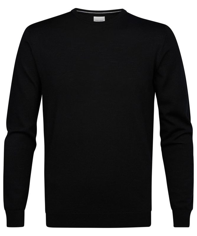 Profuomo PULLOVER CREW NECK BLACK Zwart PP2J00005B
